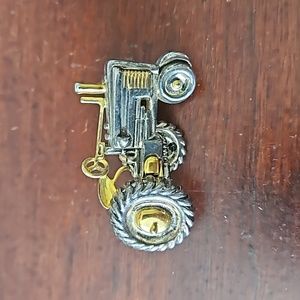 Vintage Best Signed Tractor Brooch or Pendant